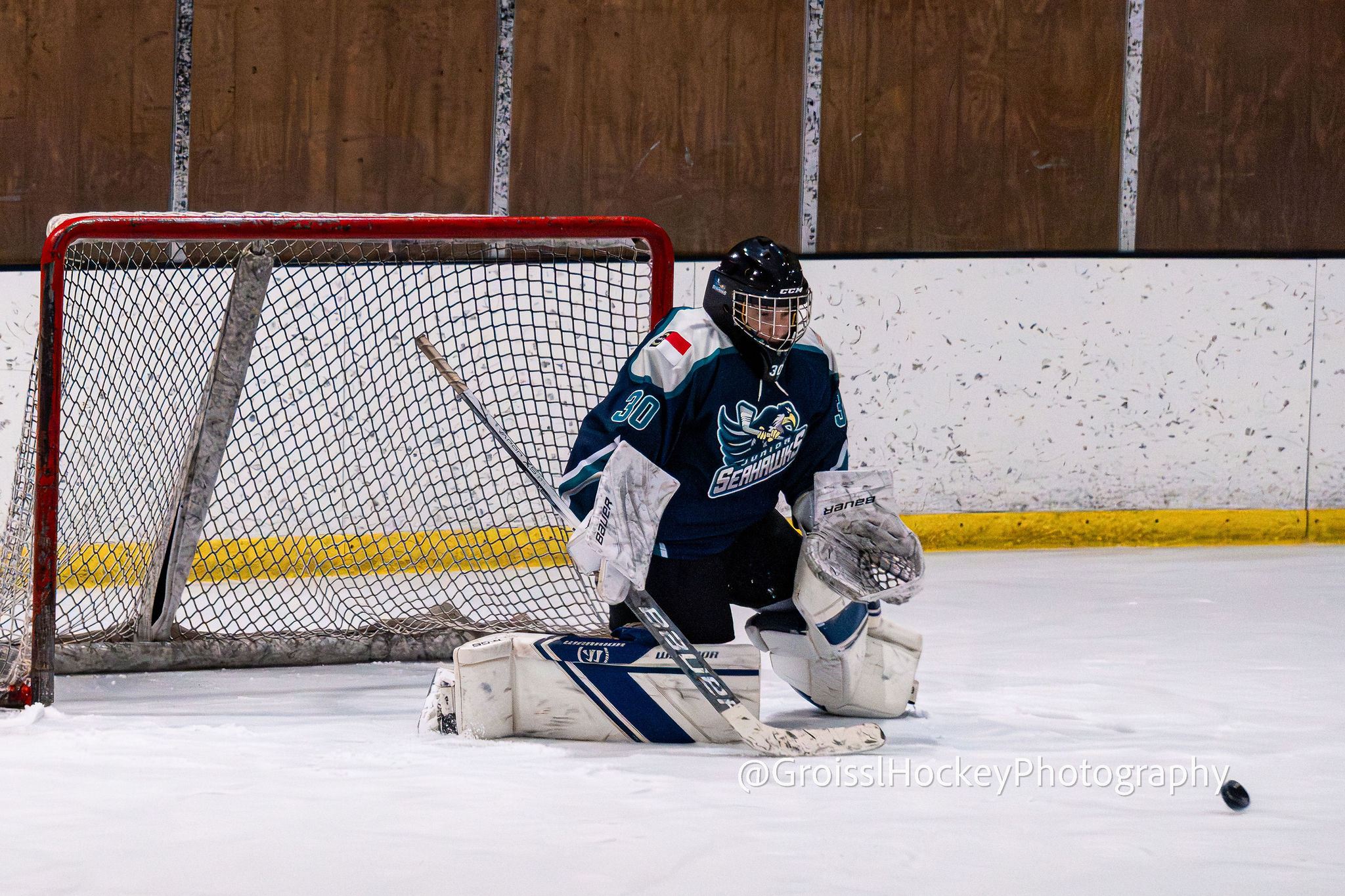 Jr. Seahawks action sequence capturing speed and contact