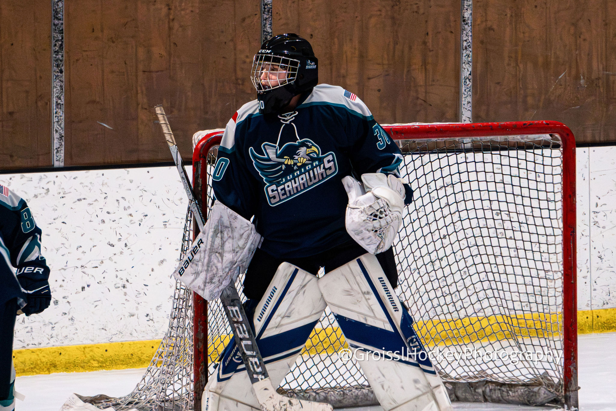 Jr. Seahawks bench reaction after a scoring chance